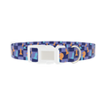 Chess Piece Dog Collar - plastic silver