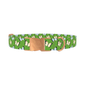 Floral Butterfly Dog Collar - metal rose gold