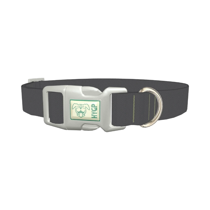 Dark Shadows Color Dog Collar - plastic silver