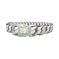 Silver Chain Link Dog Collar - plastic silver