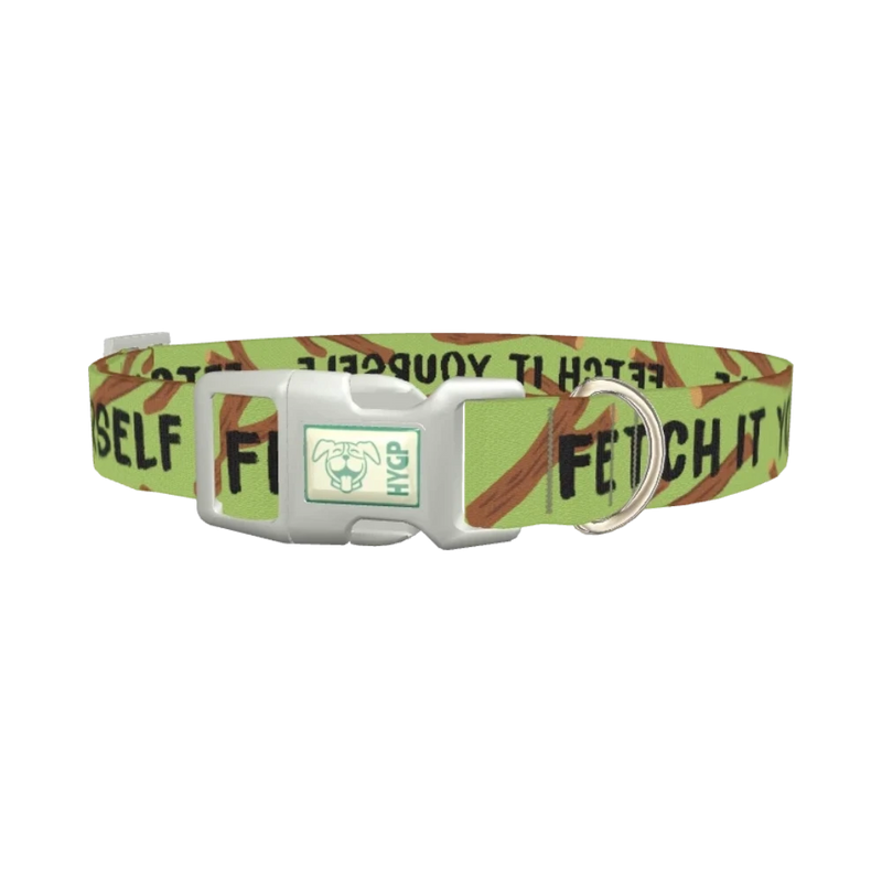 Fetch Stick Dog Collar - plastic silver
