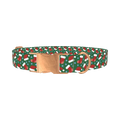 Festive Santa Hat Dog Collar - metal rose gold