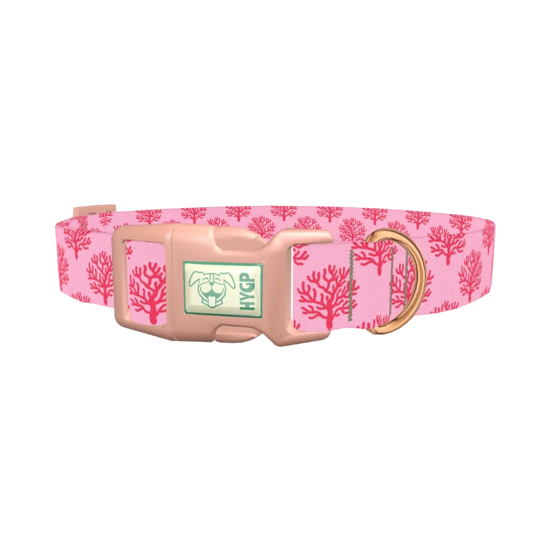Coral Reef Dog Collar - plastic rose gold