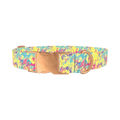 Colorful Splatter Dog Collar - metal rose gold