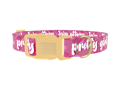 Lip Print Dog Collar
