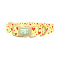 Flying Hearts Dog Collar - plastic gold