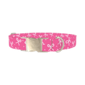 Bow Dot Dog Collar - metal silver