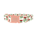 Christmas Mistletoe Dog Collar - plastic rose gold
