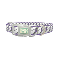 Silver Chain Lilac Dog Collar - plastic silver