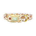Bohemian Rainbow Dog Collar - plastic gold