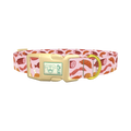 Sausage Pattern Dog Collar - plastic gold