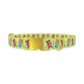 Dancing Teddy Bear Dog Collar - metal gold