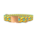 Gold Chain Pattern Dog Collar - metal rose gold