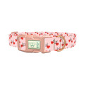 Valentine Heart Bike Dog Collar - plastic rose gold
