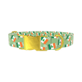St. Patrick's Flag Dog Collar - metal rose gold