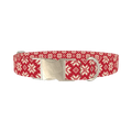 Christmas Fairisle Dog Collar - metal silver