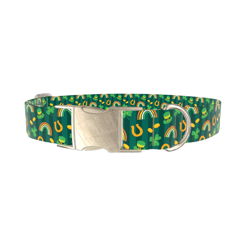 Lucky Charm Dog Collar - metal gold