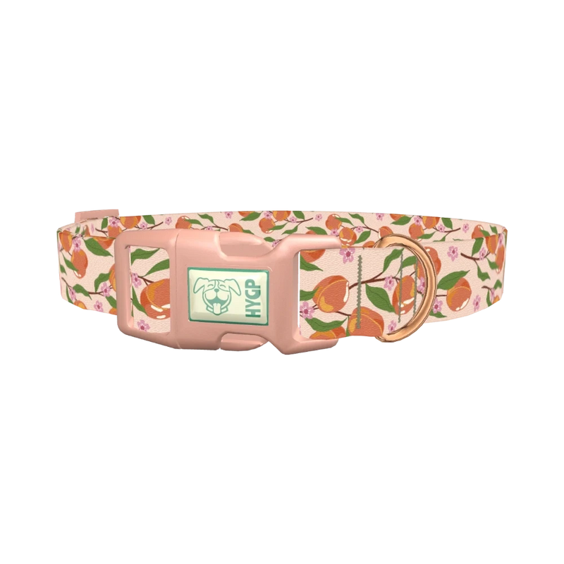 Peach Blossom Dog Collar - plastic rose gold