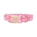 Seashell Beach Dog Collar - plastic gold