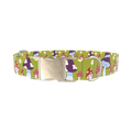 Whimsical Mushroom Dog Collar - metal silver