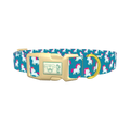 Unicorn Pattern Dog Collar - plastic gold