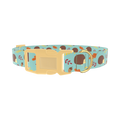 Autumn Hedgehog Dog Collar - plastic gold