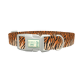 Tiger Stripe Dog Collar - plastic silver