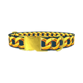 Gold Chain Link Dog Collar - metal gold