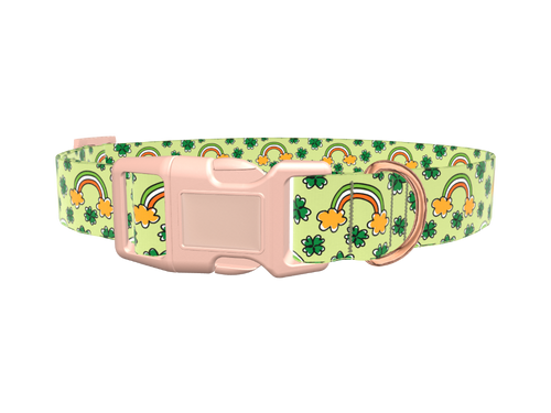 Leprechaun Rainbow Dog Collar