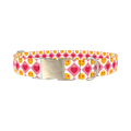 Heart Emoji Dog Collar - metal silver
