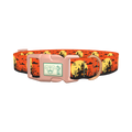 Halloween Haunted House Dog Collar - plastic rose gold
