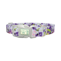 Abstract Splatter Dog Collar - plastic silver