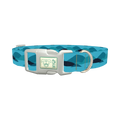 Abstract Landscape Dog Collar - plastic silver