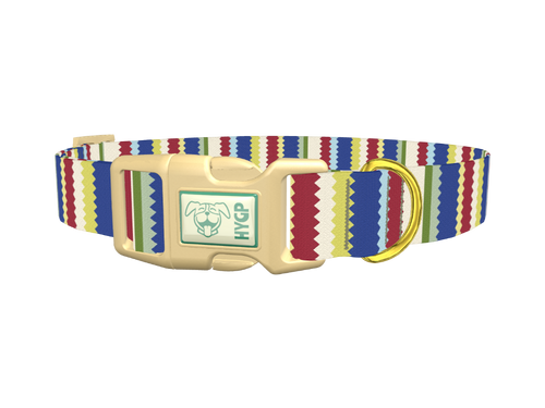 Scallop Stripe Dog Collar