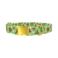 Holly Wreath Dog Collar - metal gold