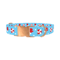 Peppermint Mitten Dog Collar - metal rose gold
