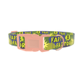 Comic Explosion Dog Collar - plastic rose gold