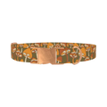 Autumn Field Mushroom Dog Collar - metal rose gold