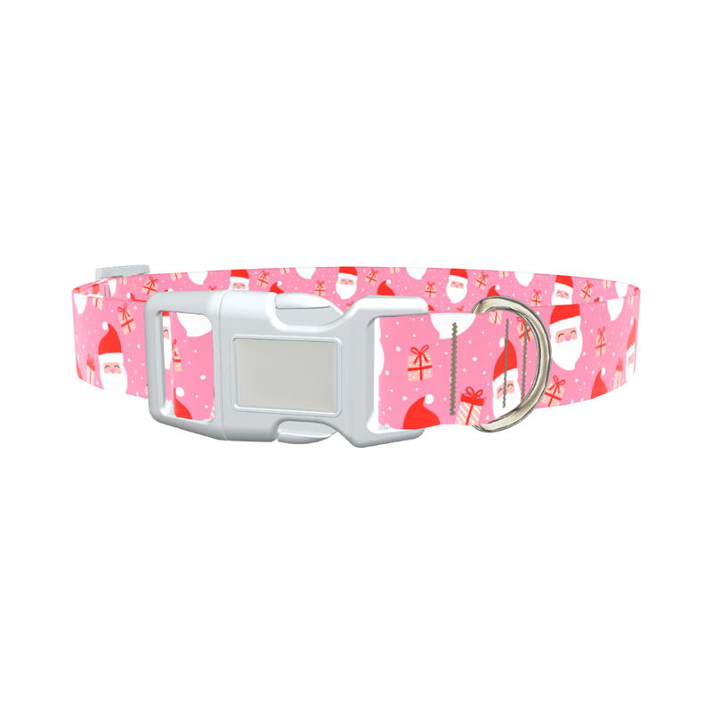 Christmas Santa Dog Collar - plastic gold