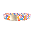 Multicolor Heart Dog Collar - metal gold