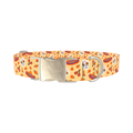 Dia de los Muertos Dog Collar - metal silver