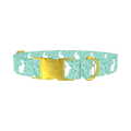 Wildflower Bunny Dog Collar - metal gold