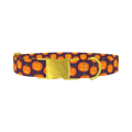 Halloween Pumpkin Dog Collar - metal gold