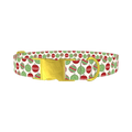 Christmas Ornament Dog Collar - metal gold