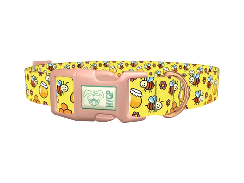 Happy Bees Dog Collar
