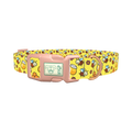 Happy Bees Dog Collar - plastic rose gold