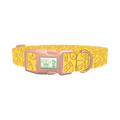 Cheese Slice Pattern Dog Collar - plastic rose gold
