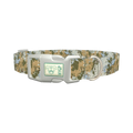 Camouflage Splatter Dog Collar - plastic silver