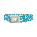 Unicorn Carousel Dog Collar - plastic silver