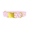 Ghost Halloween Dog Collar - metal gold
